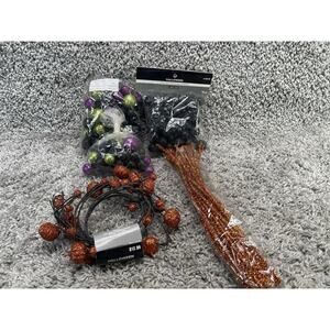 Halloween Fall Craft Supplies Picks Fillers Round Glitter Multicolors Sticks